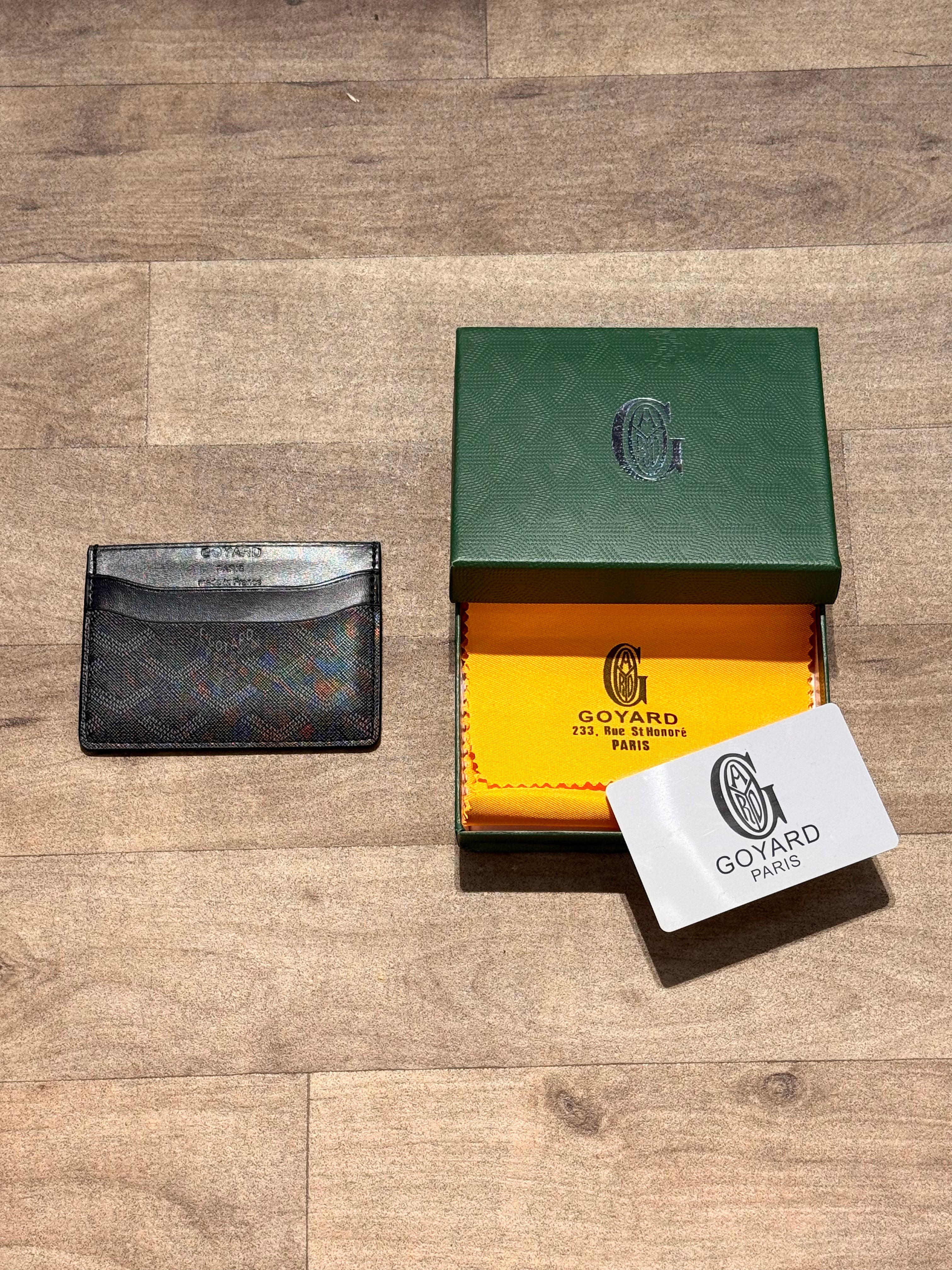 GOYARD CARD HOLDER BLACK