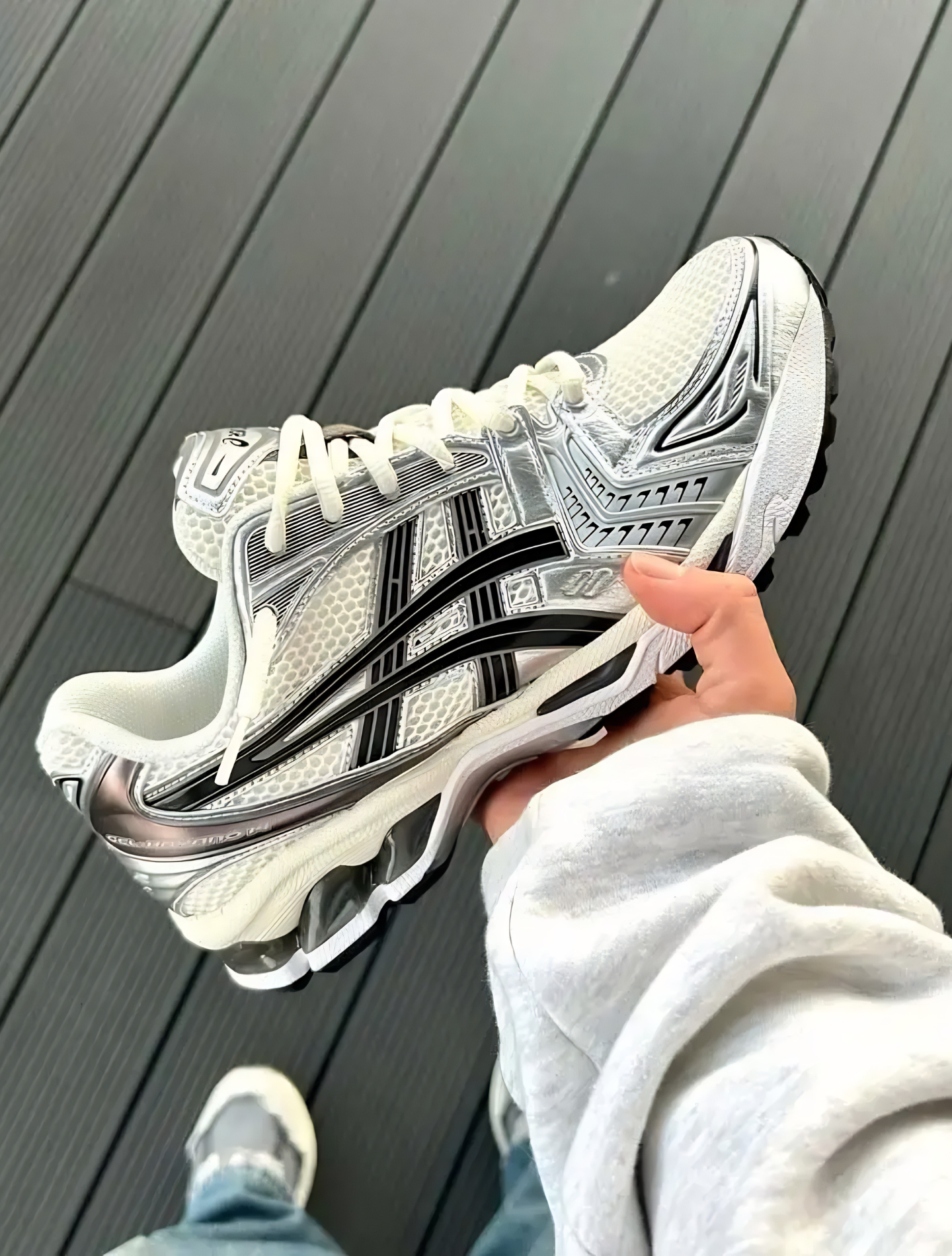 ASICS BASKETS GEL KAYANO 14 CREAM BLACK METALLIC PLUM