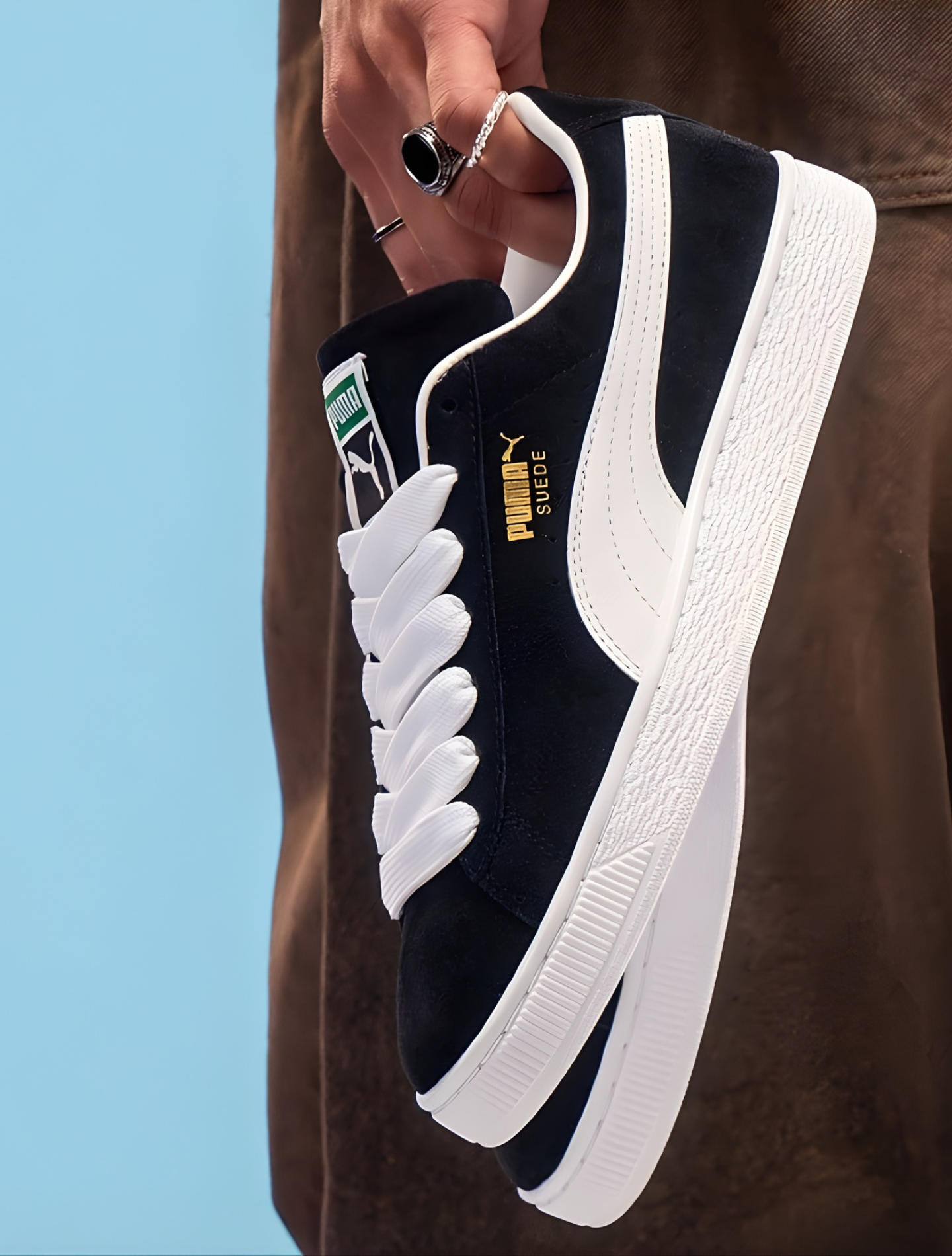 PUMA SUEDE XL BLACK X WHITE