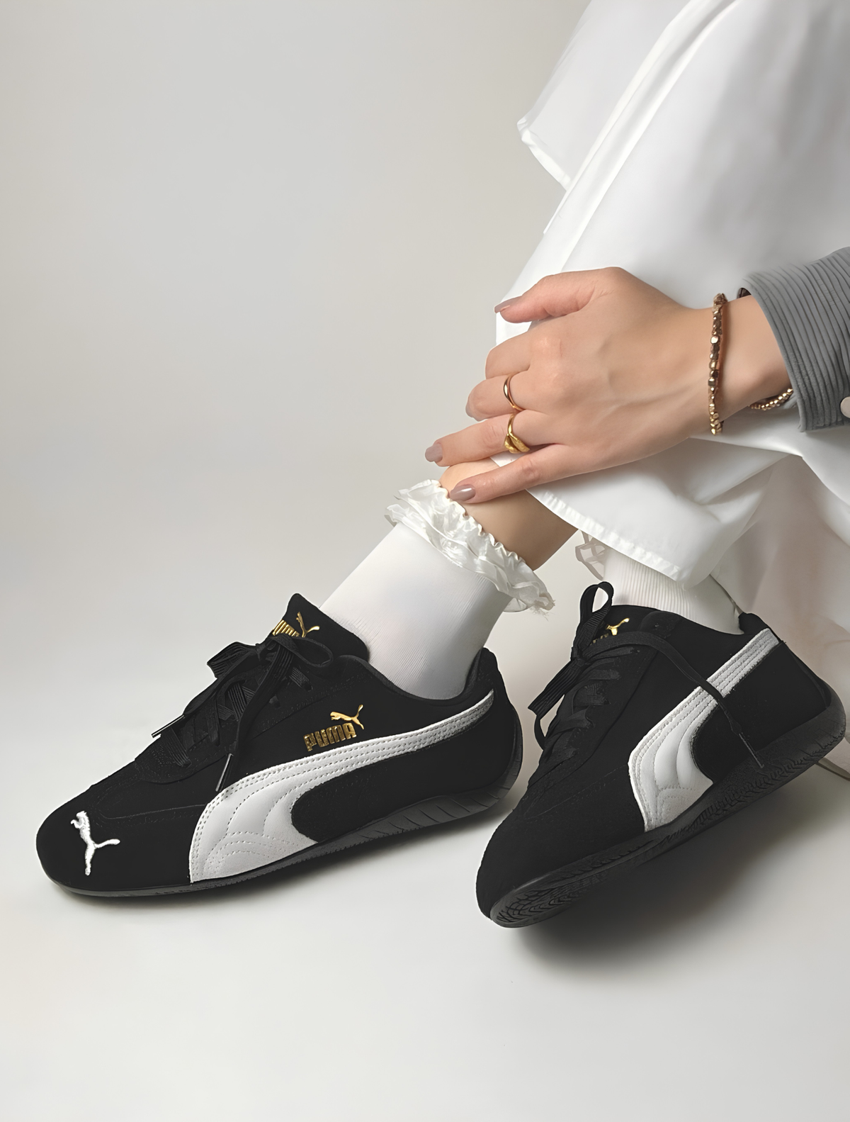 PUMA SPEEDCAT OG BLACK AND WHITE