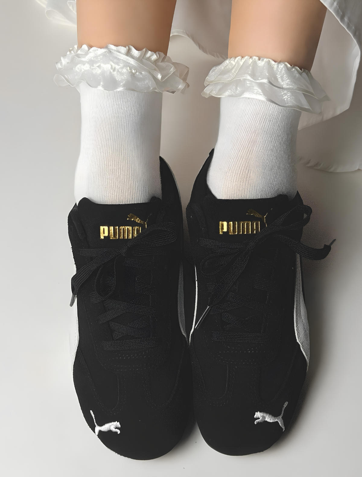 PUMA SPEEDCAT OG BLACK AND WHITE