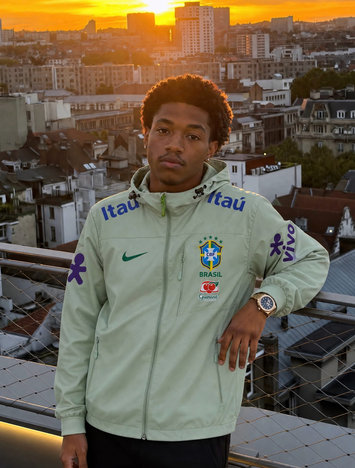 NIKE BRAZIL WINDBREAKER JACKET GREEN