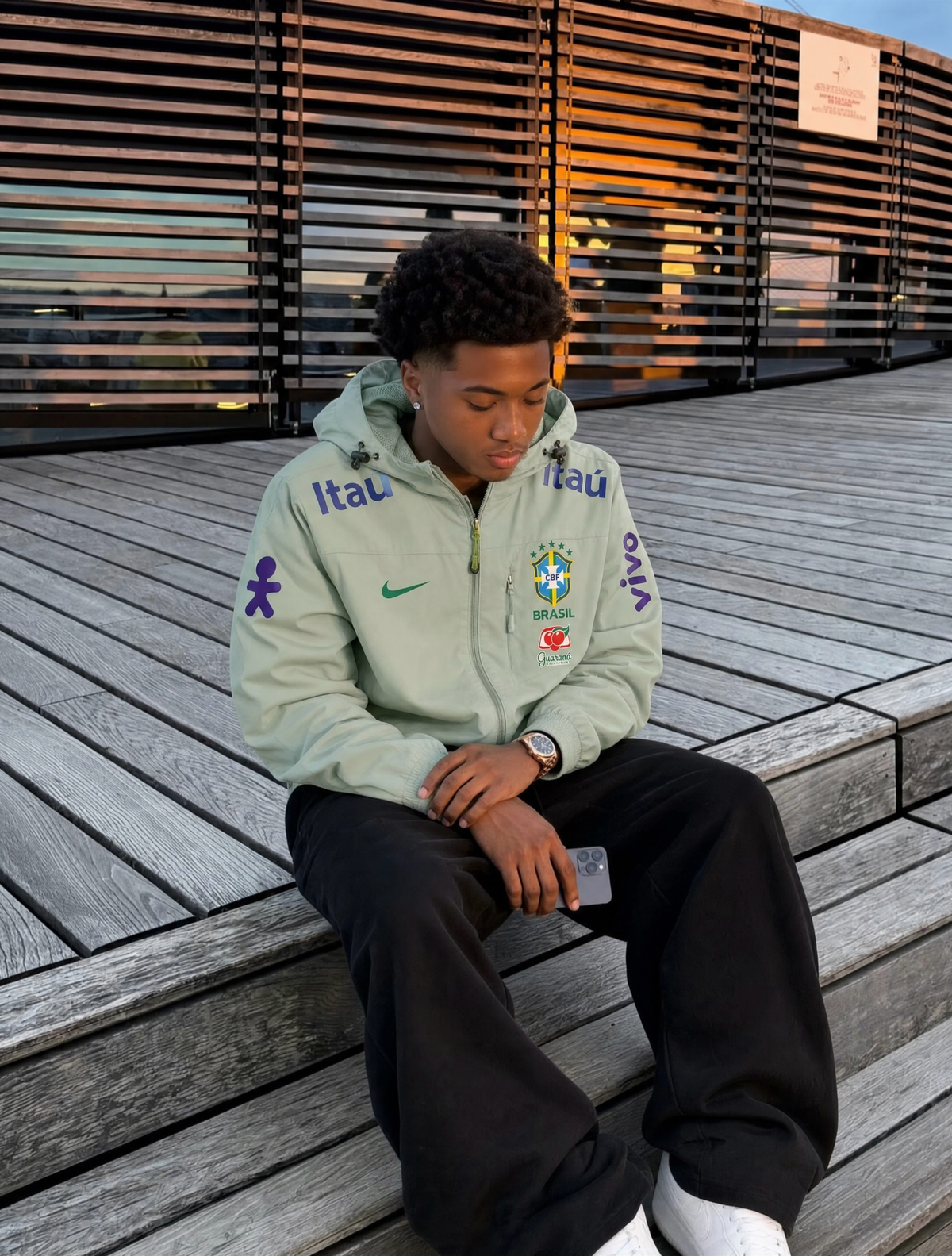 NIKE BRAZIL WINDBREAKER JACKET GREEN