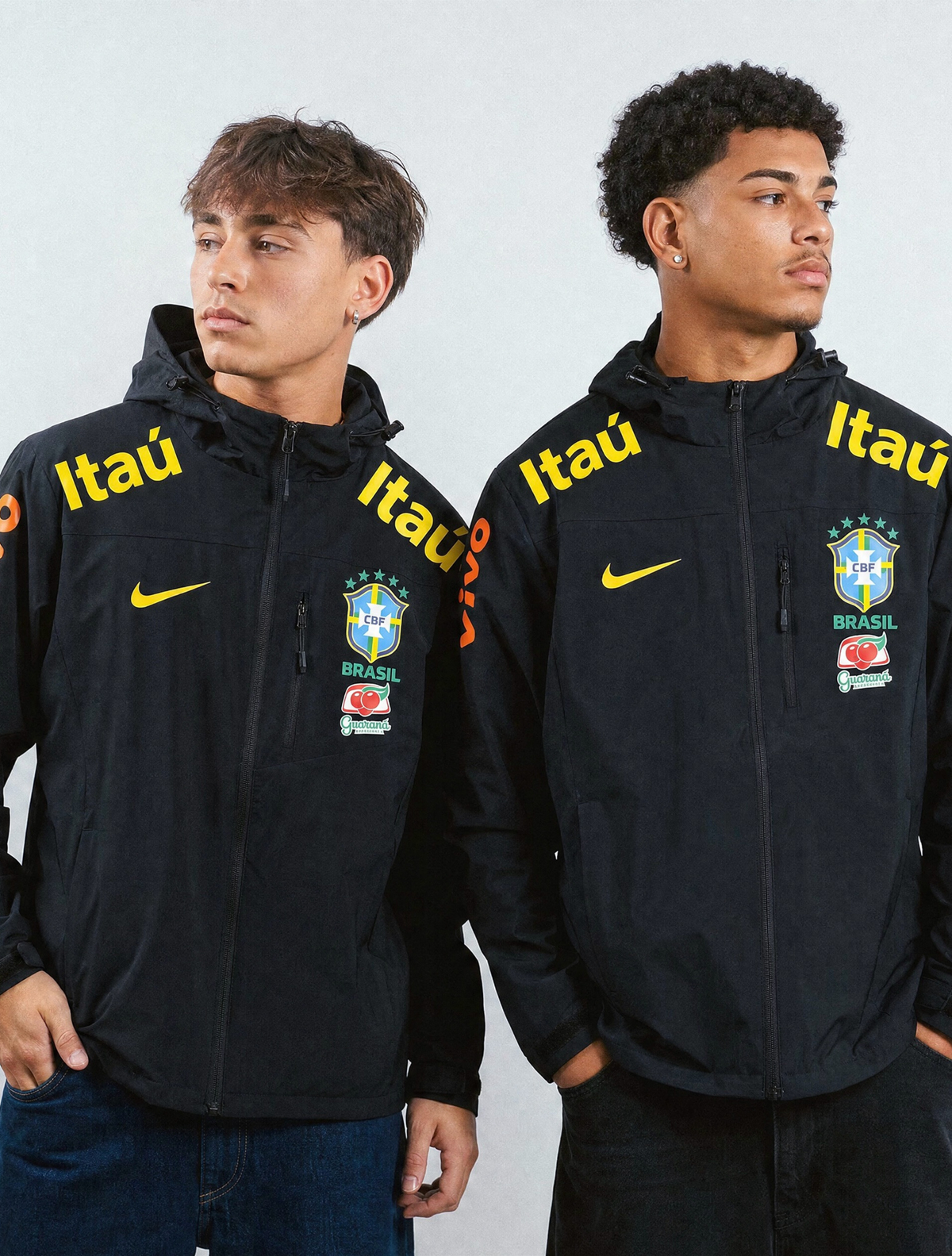 NIKE BRAZIL WINDBREAKER JACKET BLACK