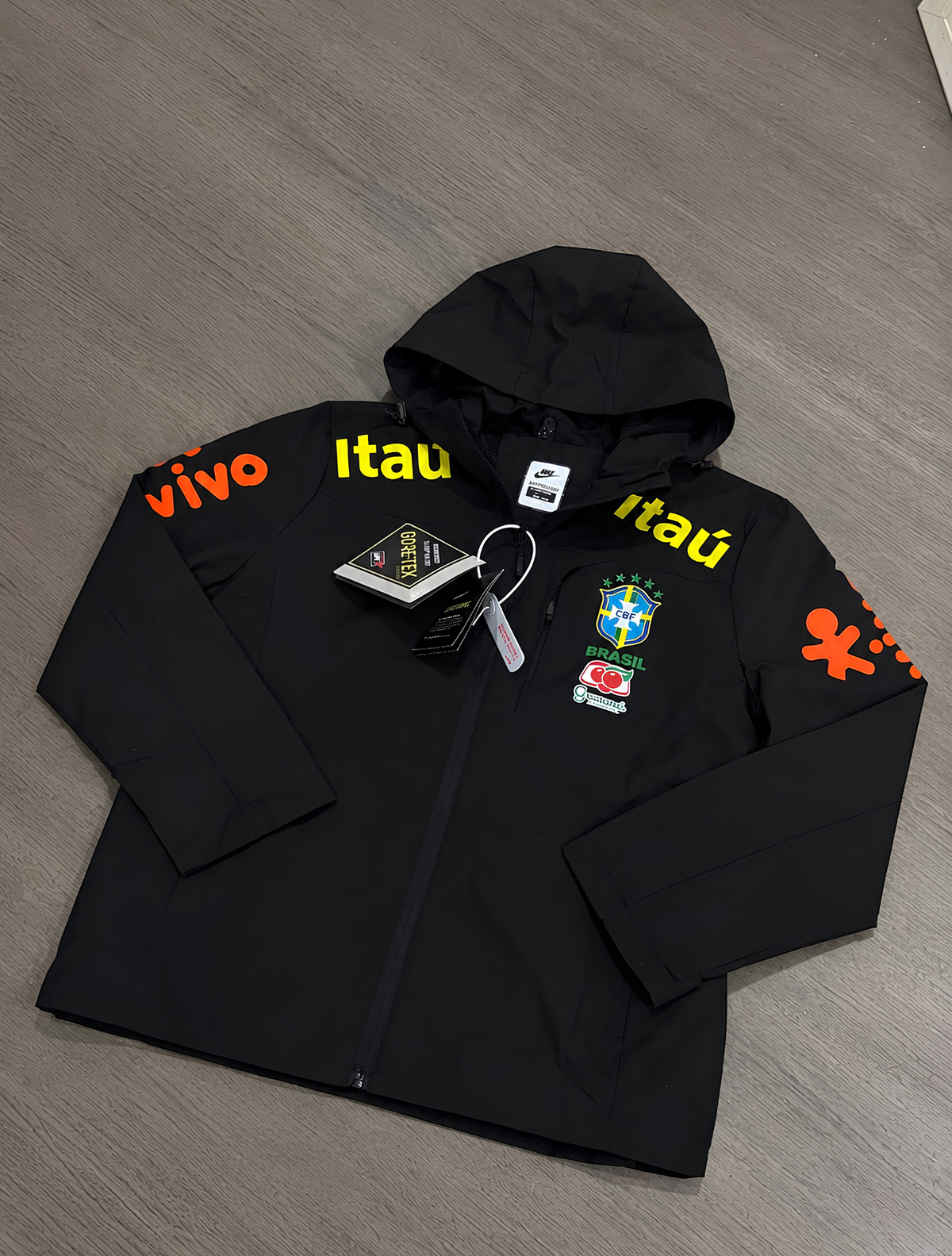 NIKE BRAZIL WINDBREAKER JACKET BLACK