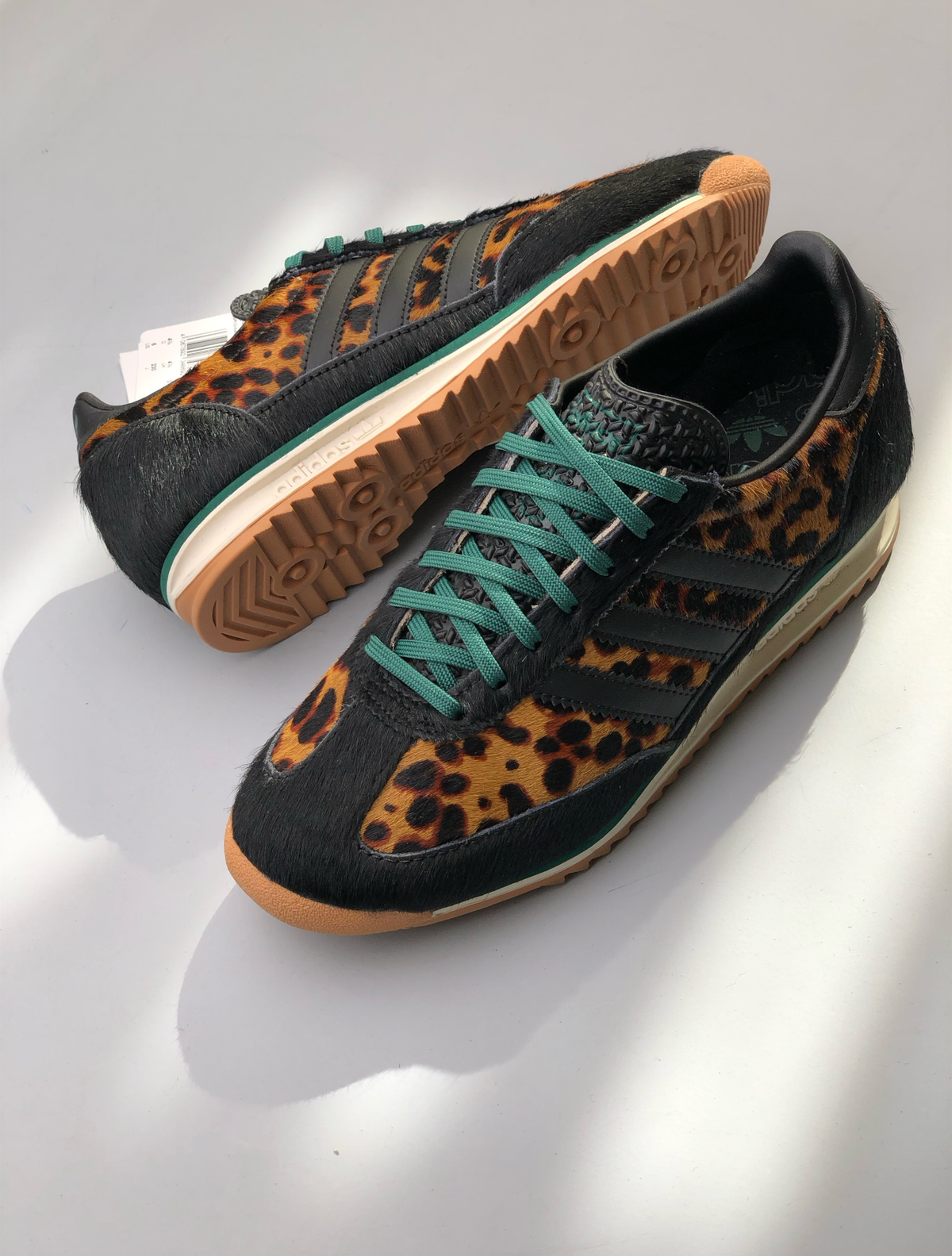 ADIDAS SL 72 LEOPARD PRINT COLLEGIATE GREEN