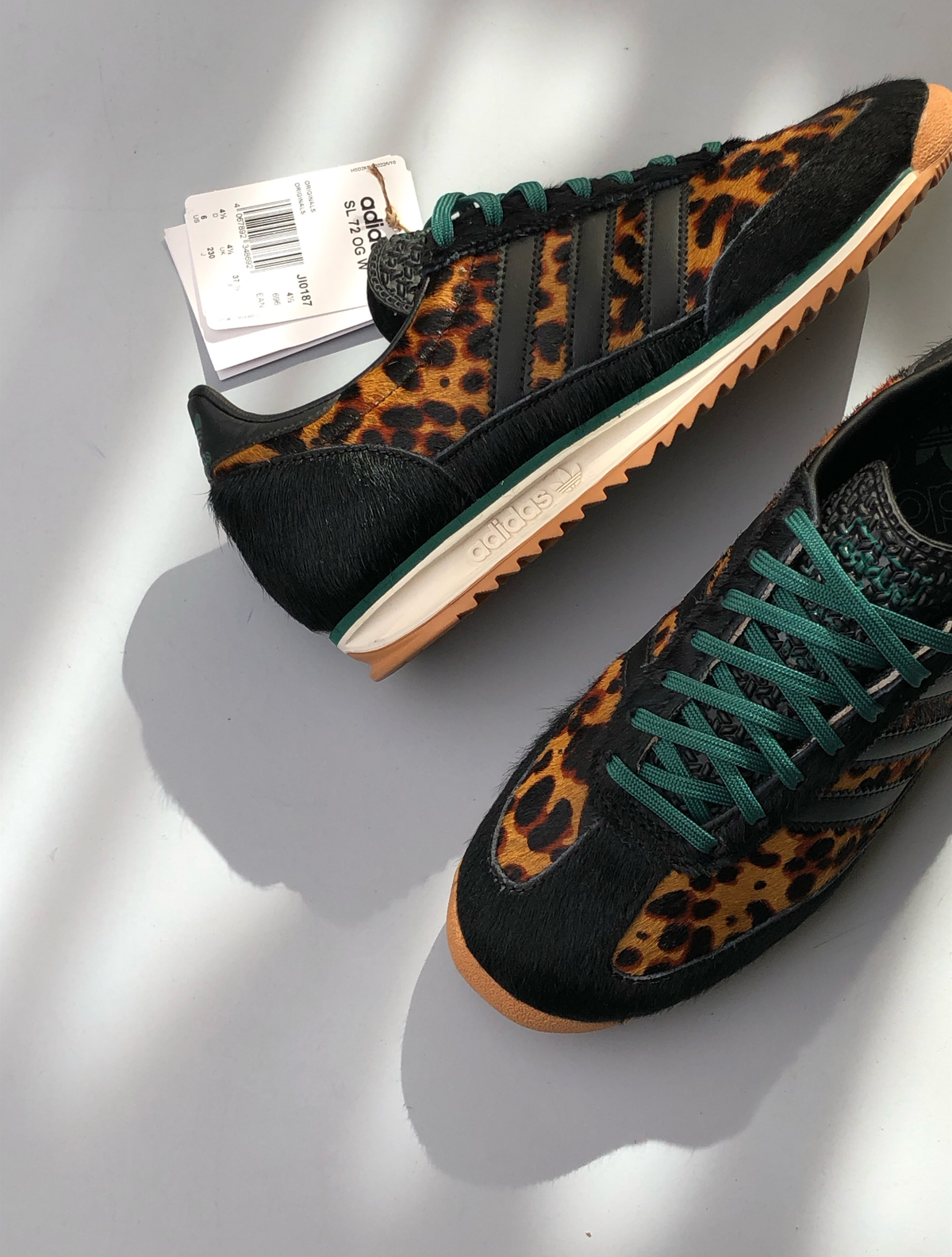 ADIDAS SL 72 LEOPARD PRINT COLLEGIATE GREEN