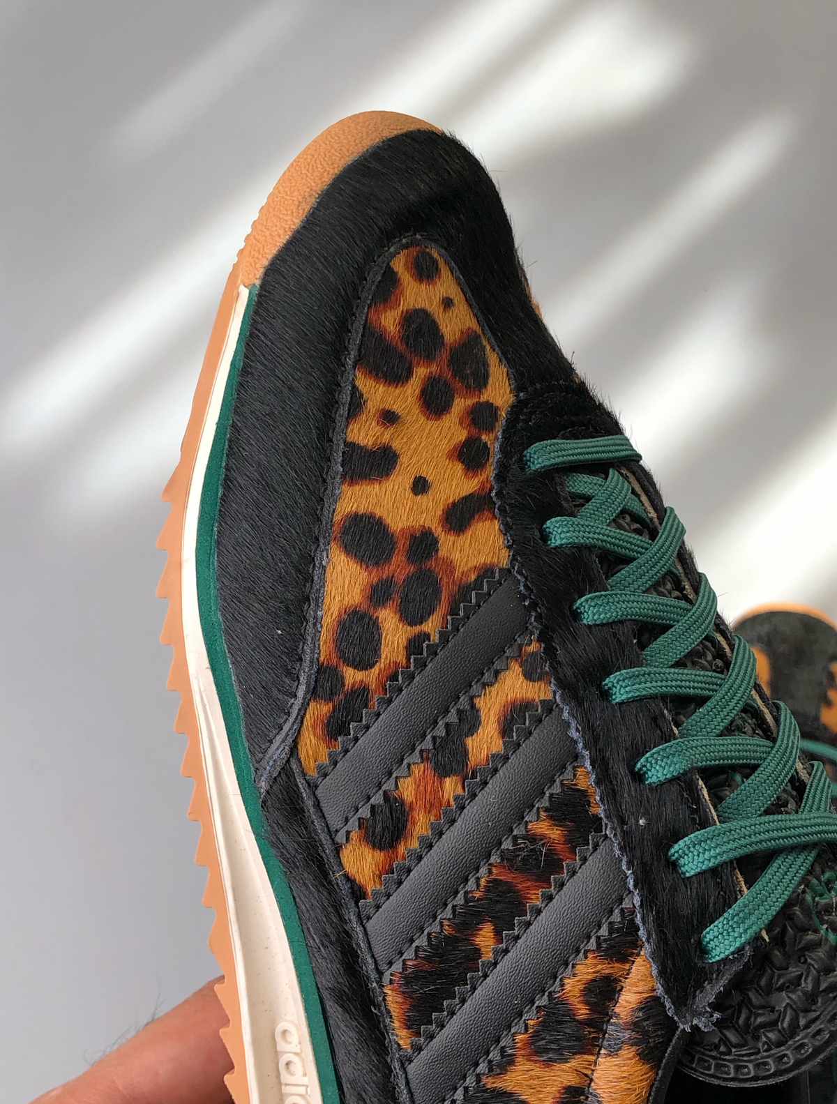 ADIDAS SL 72 LEOPARD PRINT COLLEGIATE GREEN