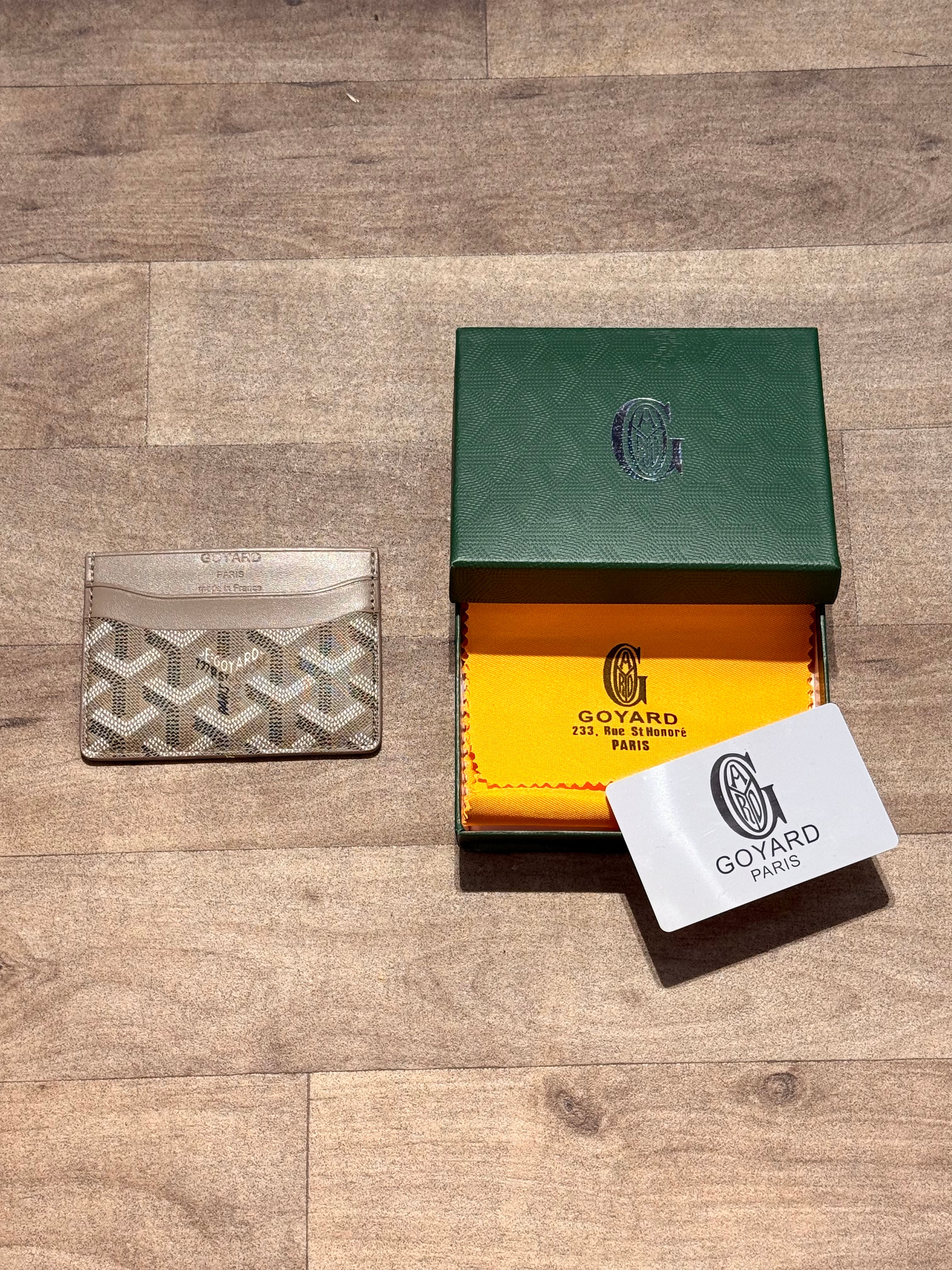 GOYARD CARD HOLDER BROWN
