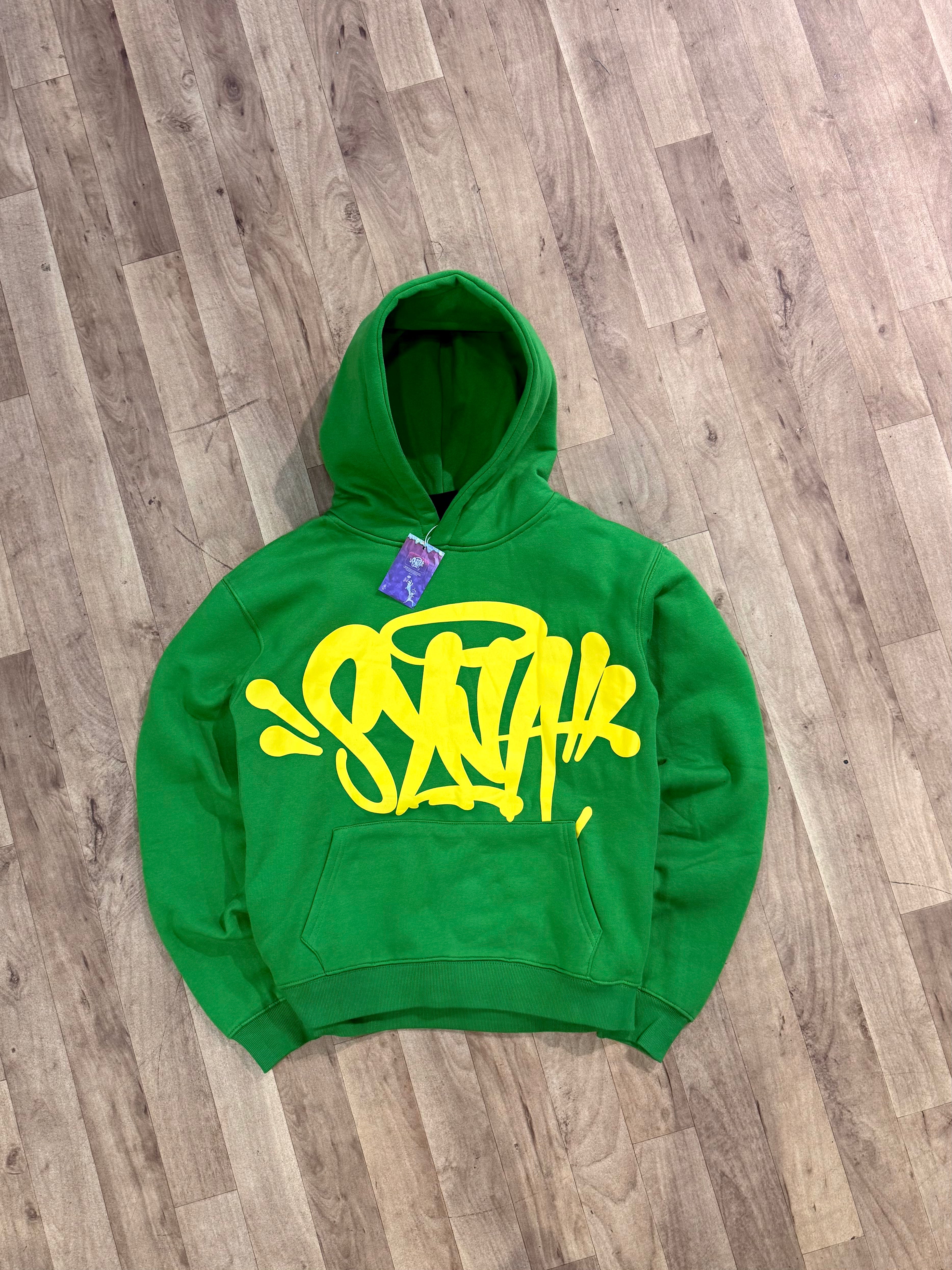 HOODIE SYNAWORLD GREEN X YELLOW