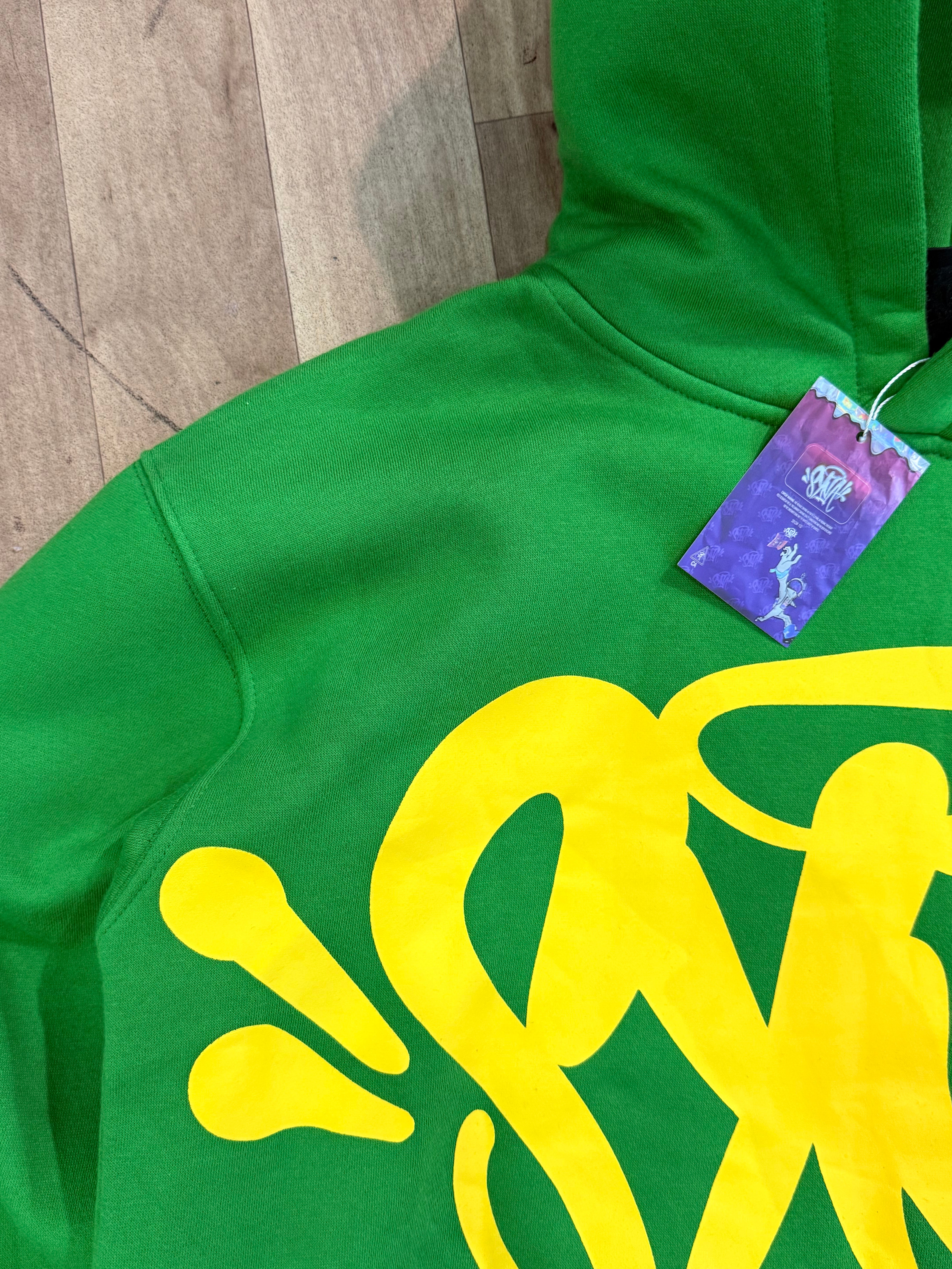 HOODIE SYNAWORLD GREEN X YELLOW