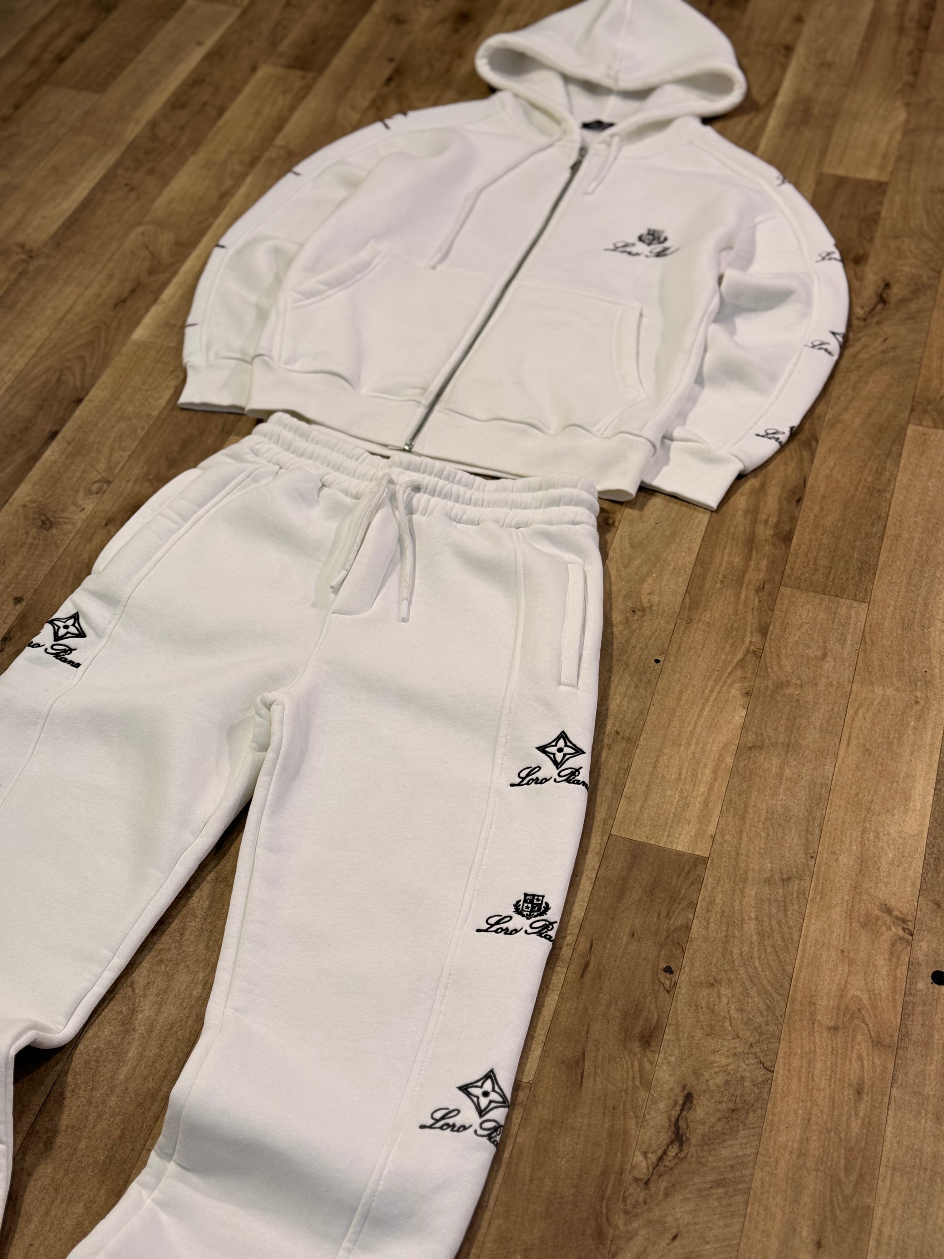 LORO PIANO TRACKSUIT WHITE
