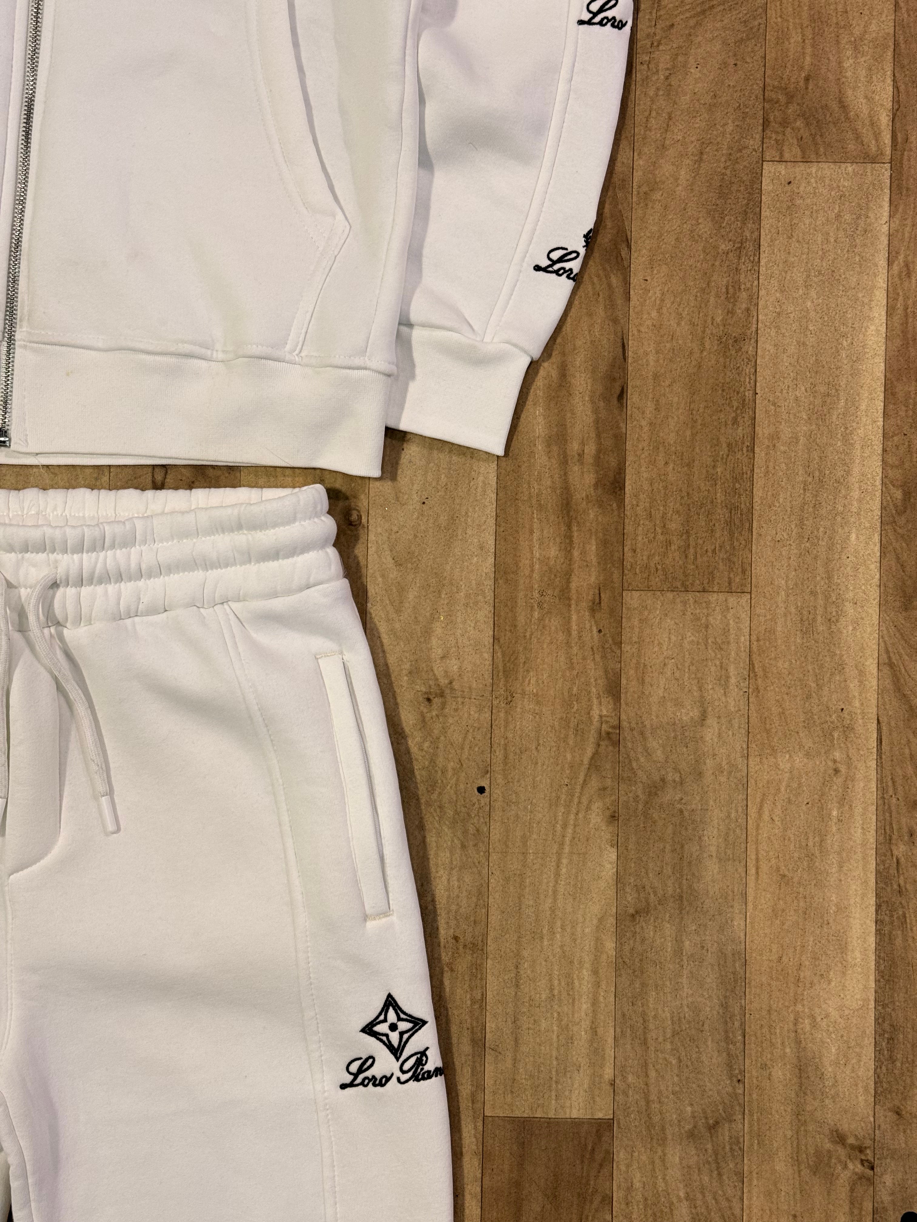 LORO PIANO TRACKSUIT WHITE