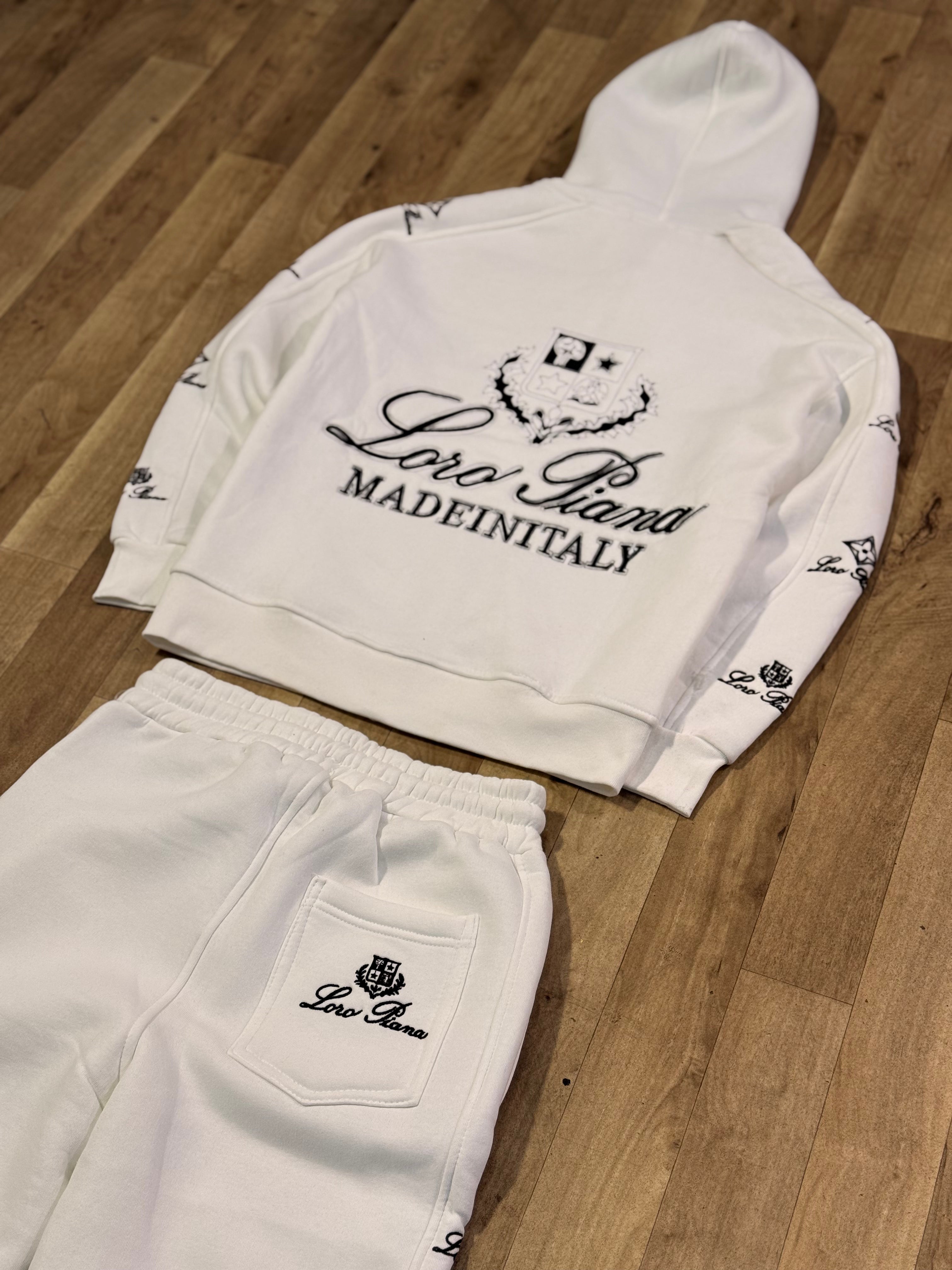 LORO PIANO TRACKSUIT WHITE