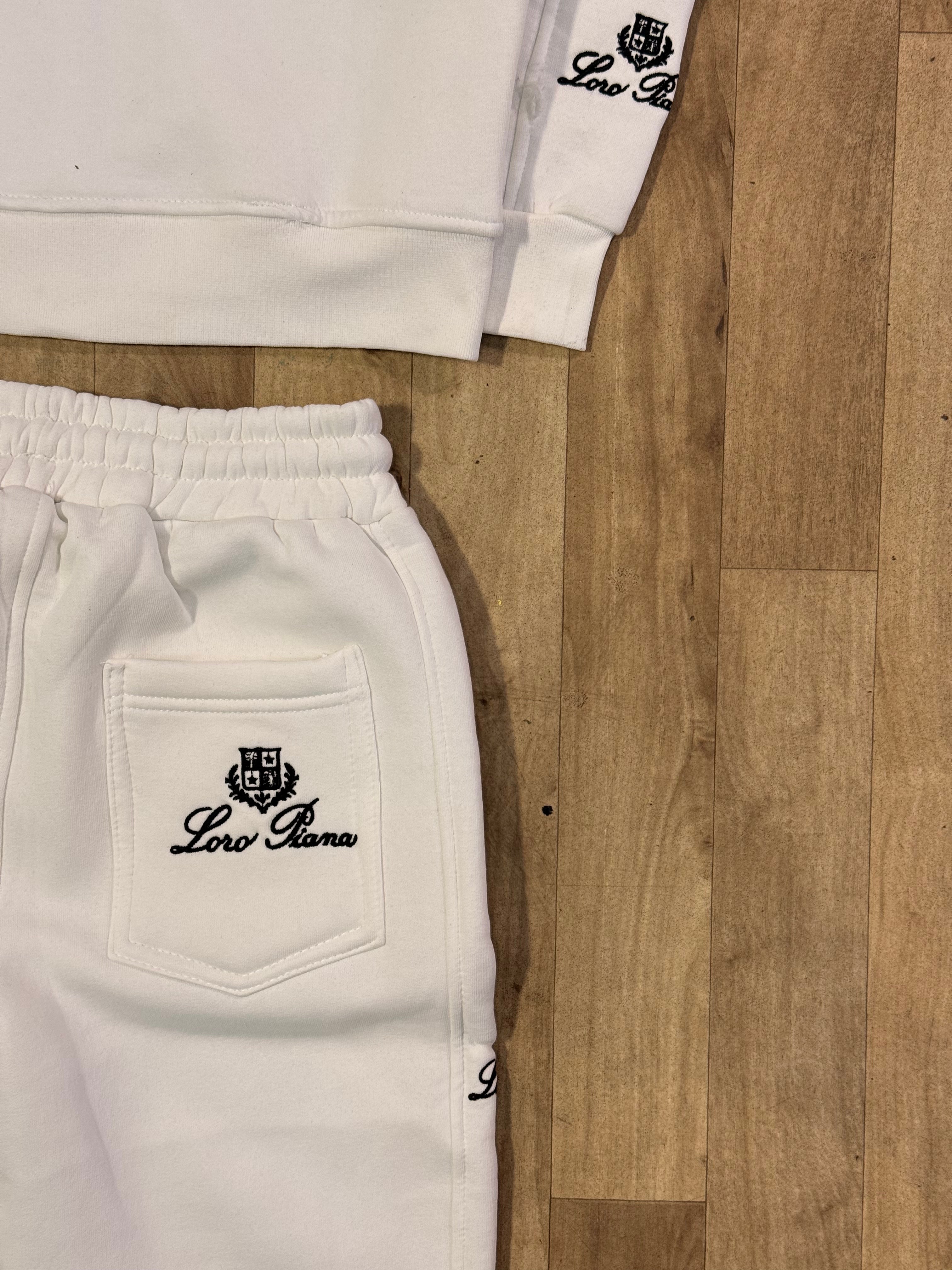 LORO PIANO TRACKSUIT WHITE