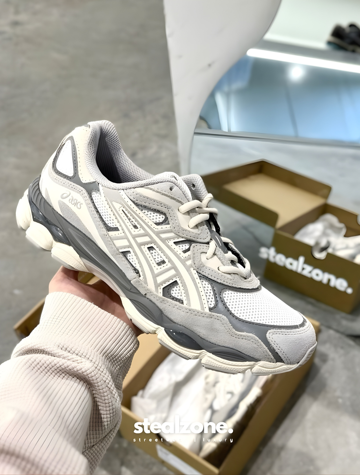 ASICS GEL-NYC CREAM OYSTER GREY