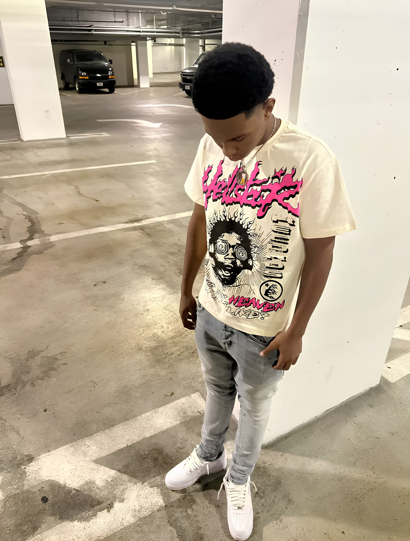HELLSTAR STUDIOS SOUNDS LIKE HEAVEN TEE CREAM