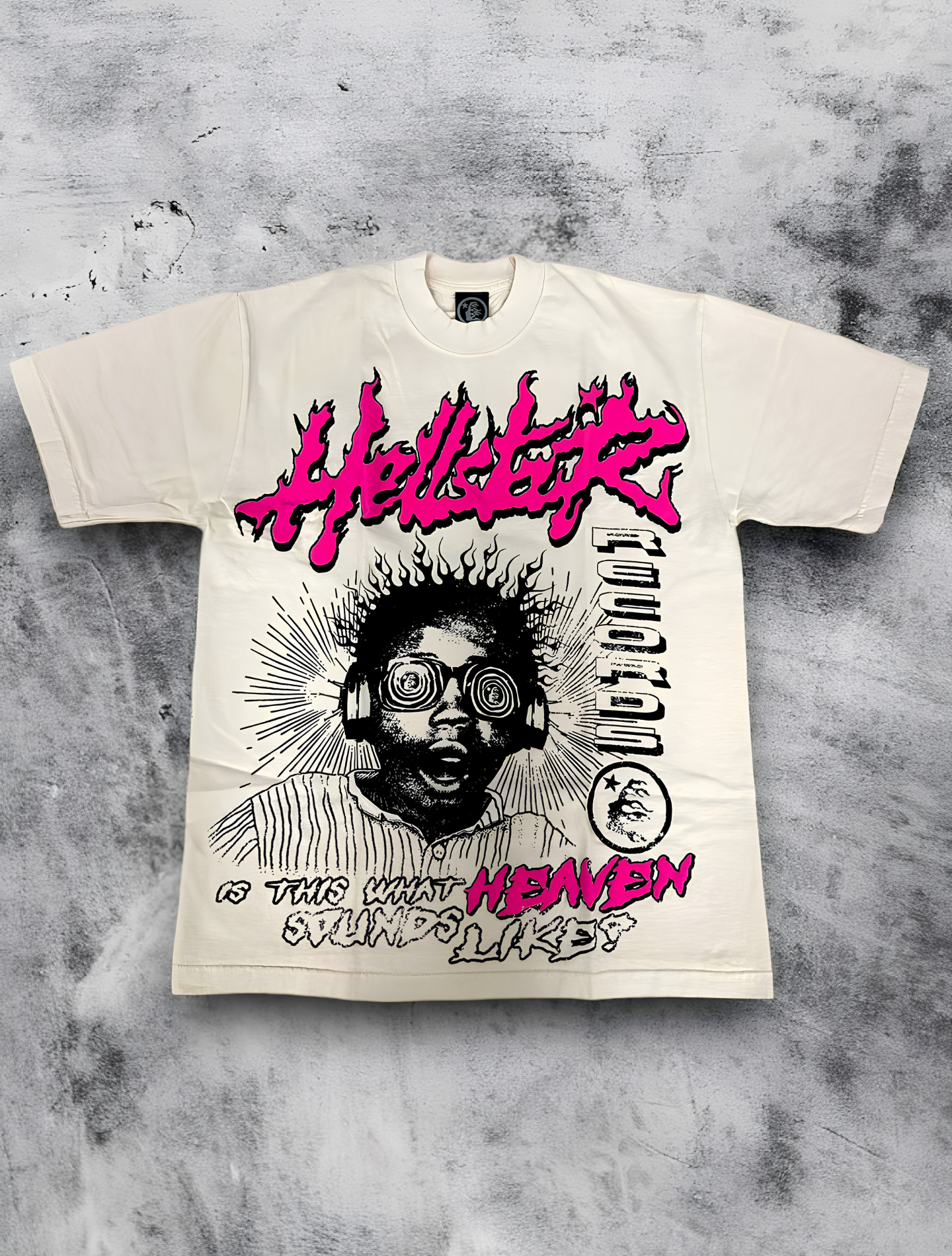 HELLSTAR STUDIOS SOUNDS LIKE HEAVEN TEE CREAM