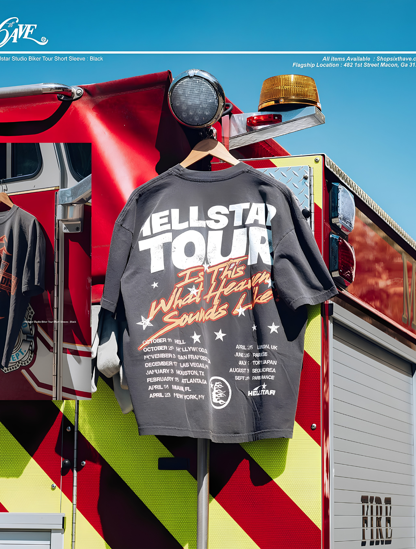 HELLSTAR STUDIOS BIKER TOUR TEE