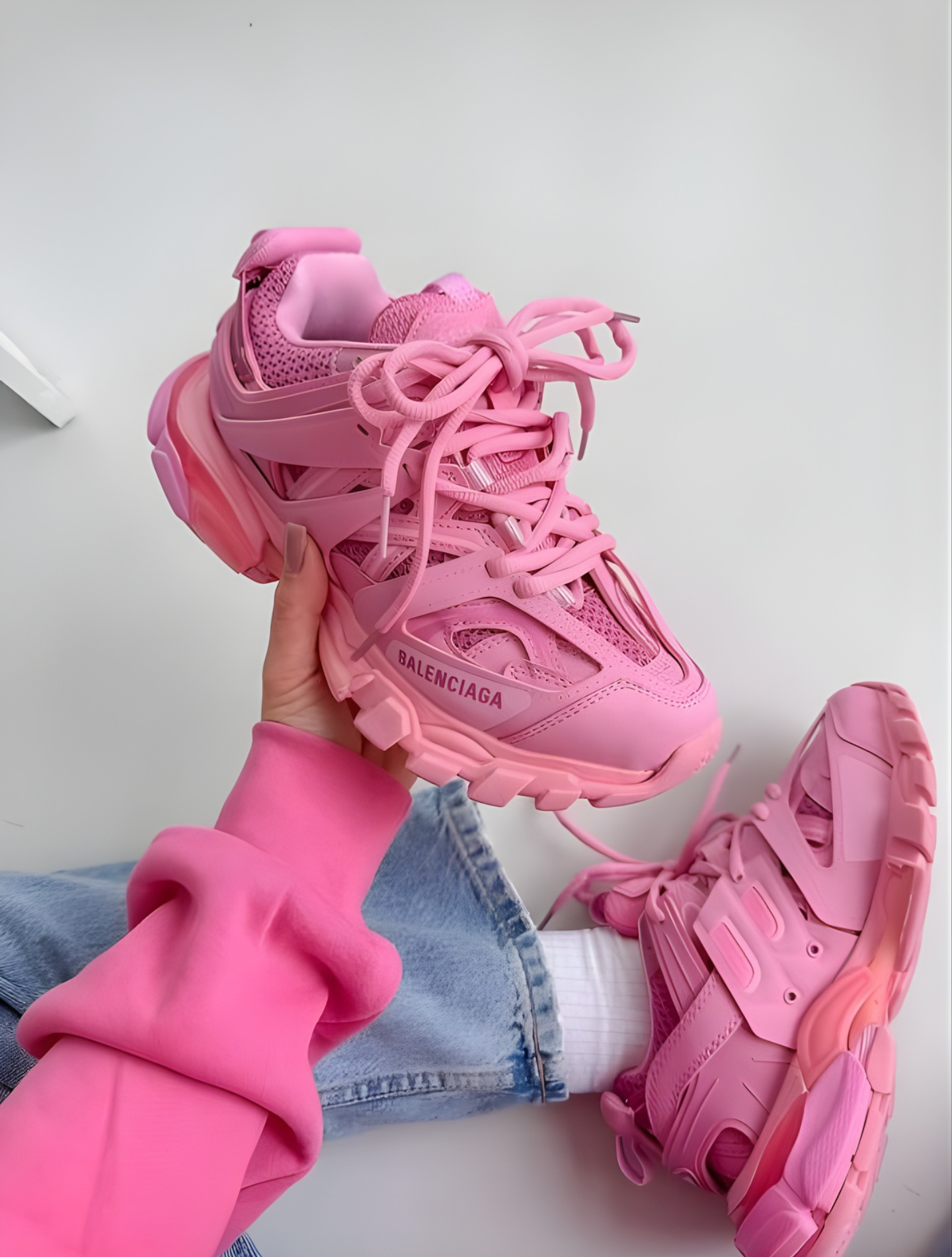 BALENCIAGA TRACK TRAINER PINK
