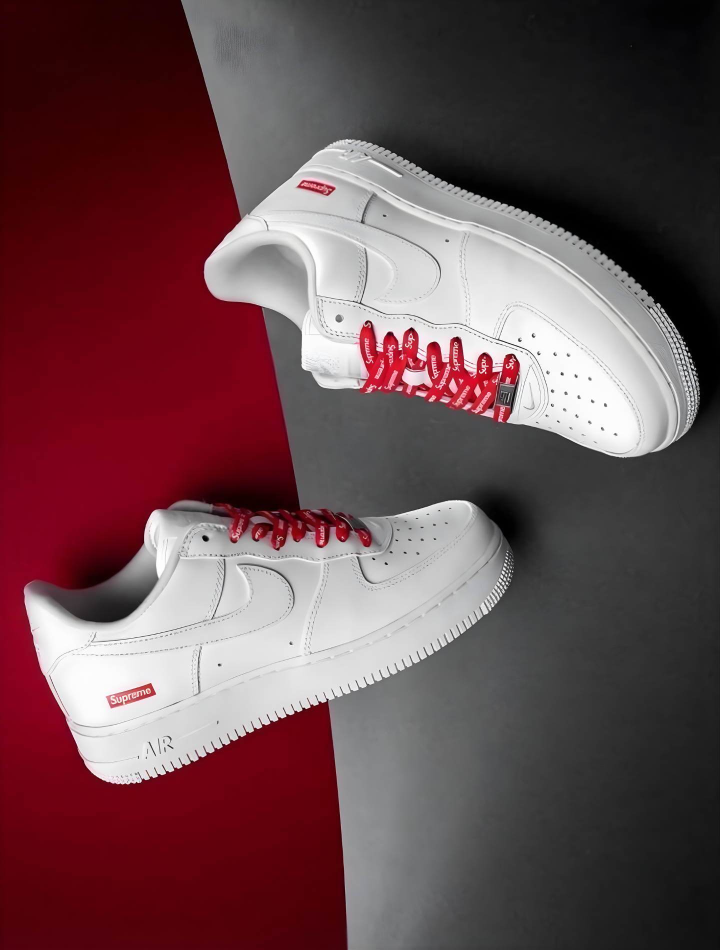 NIKE AIR FORCE 1 LOW WHITE SUPREME
