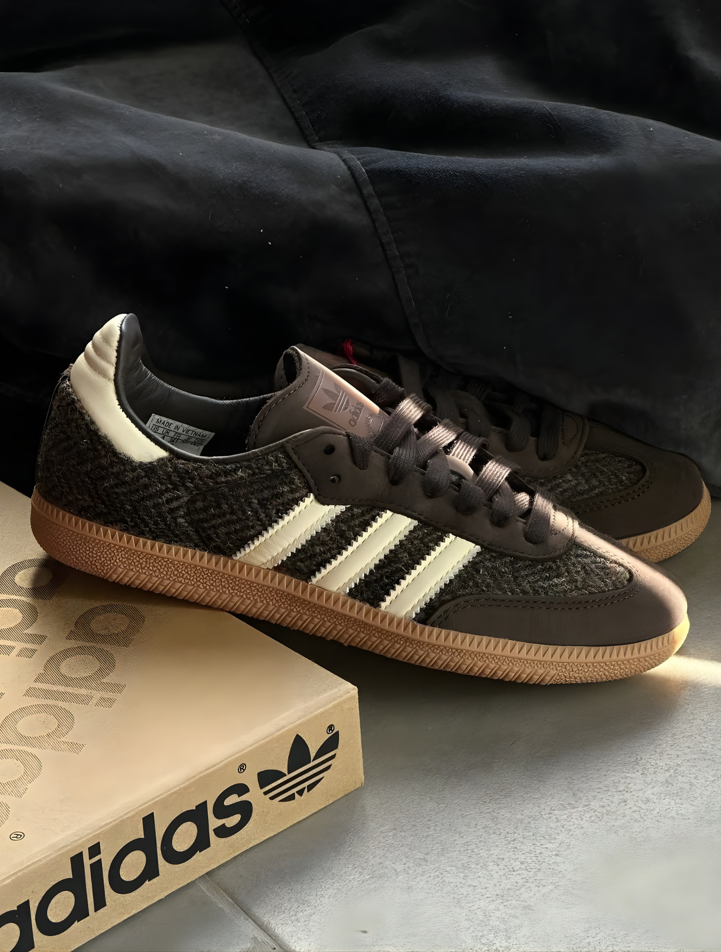 SAMBA OG DARK BROWN TWEED