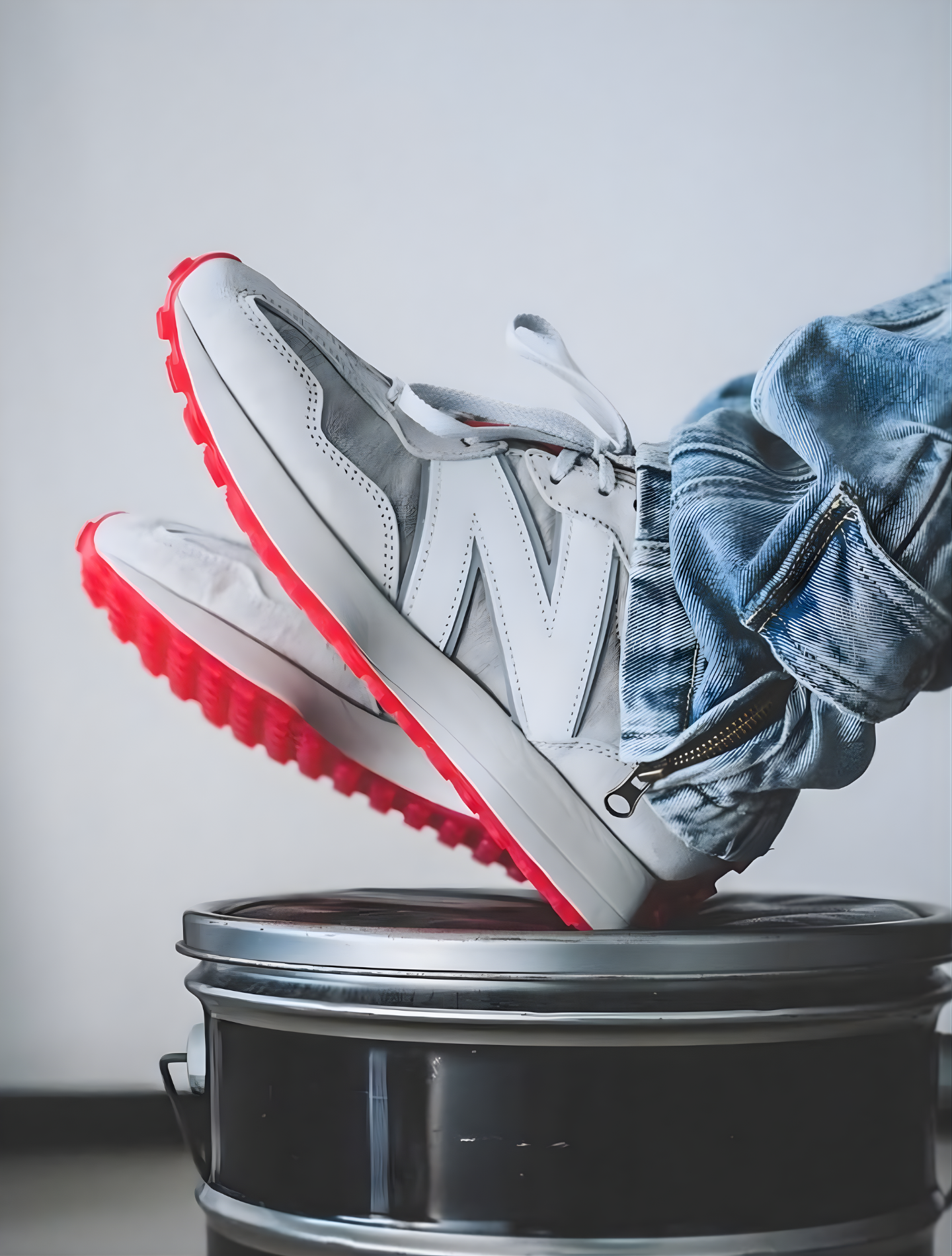 NEW BALANCE LEVI'S X 327 GREY RED