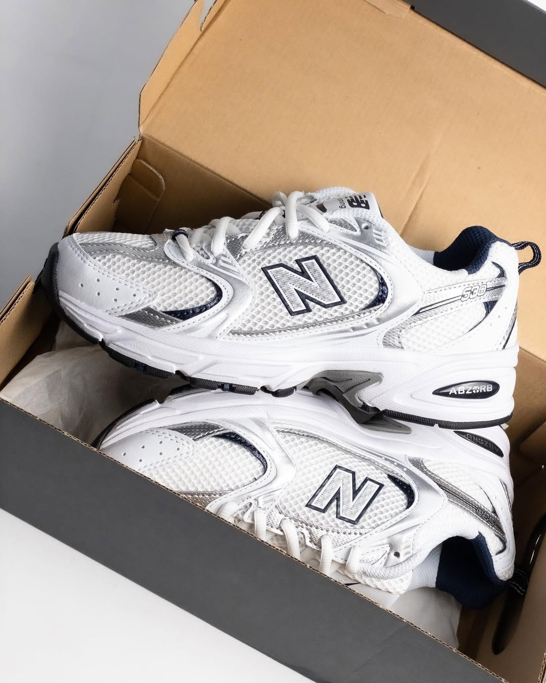 NEW BALANCE 530 WHITE GREY NAVY
