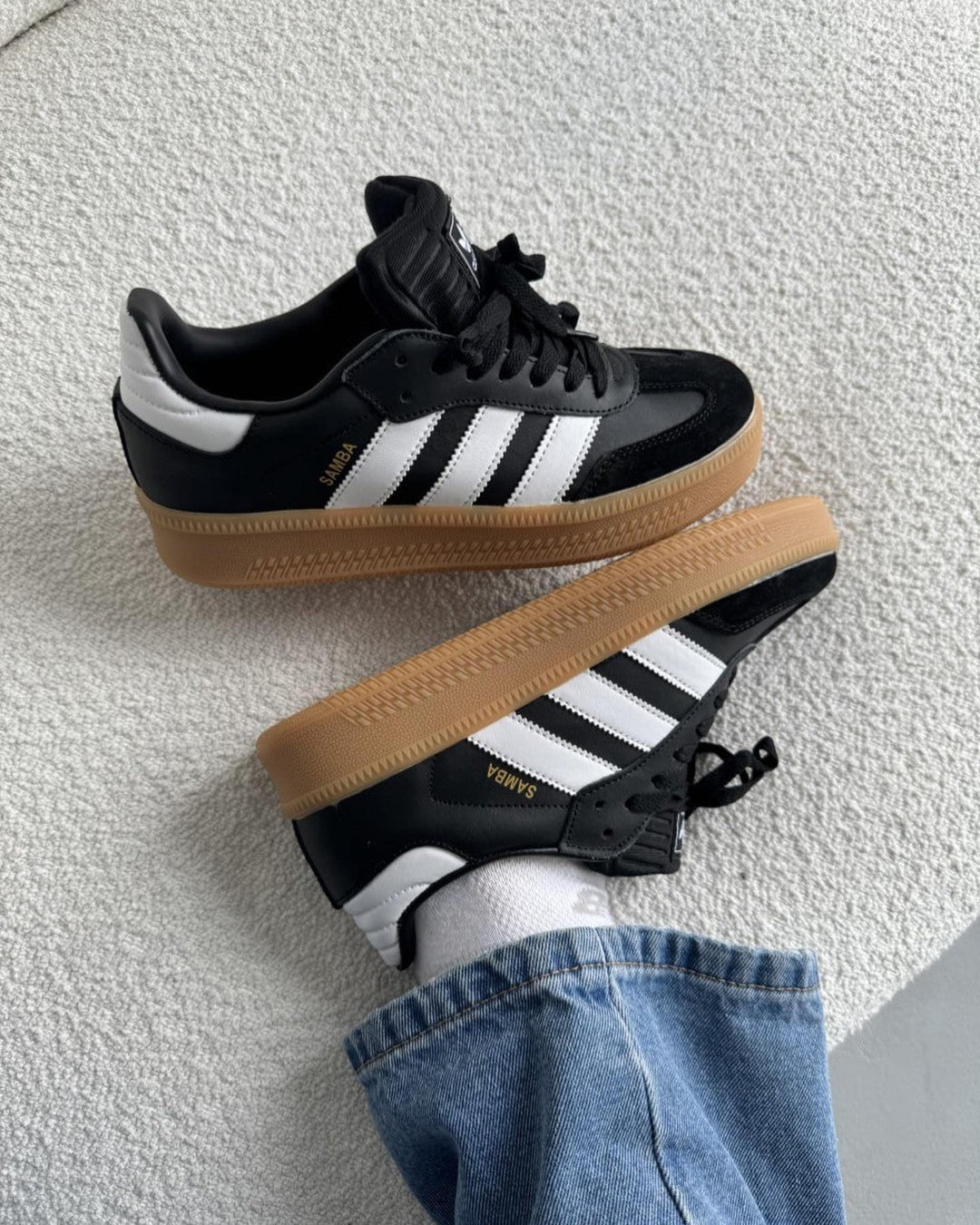 ADIDAS SAMBA XLG CORE BLACK GUM