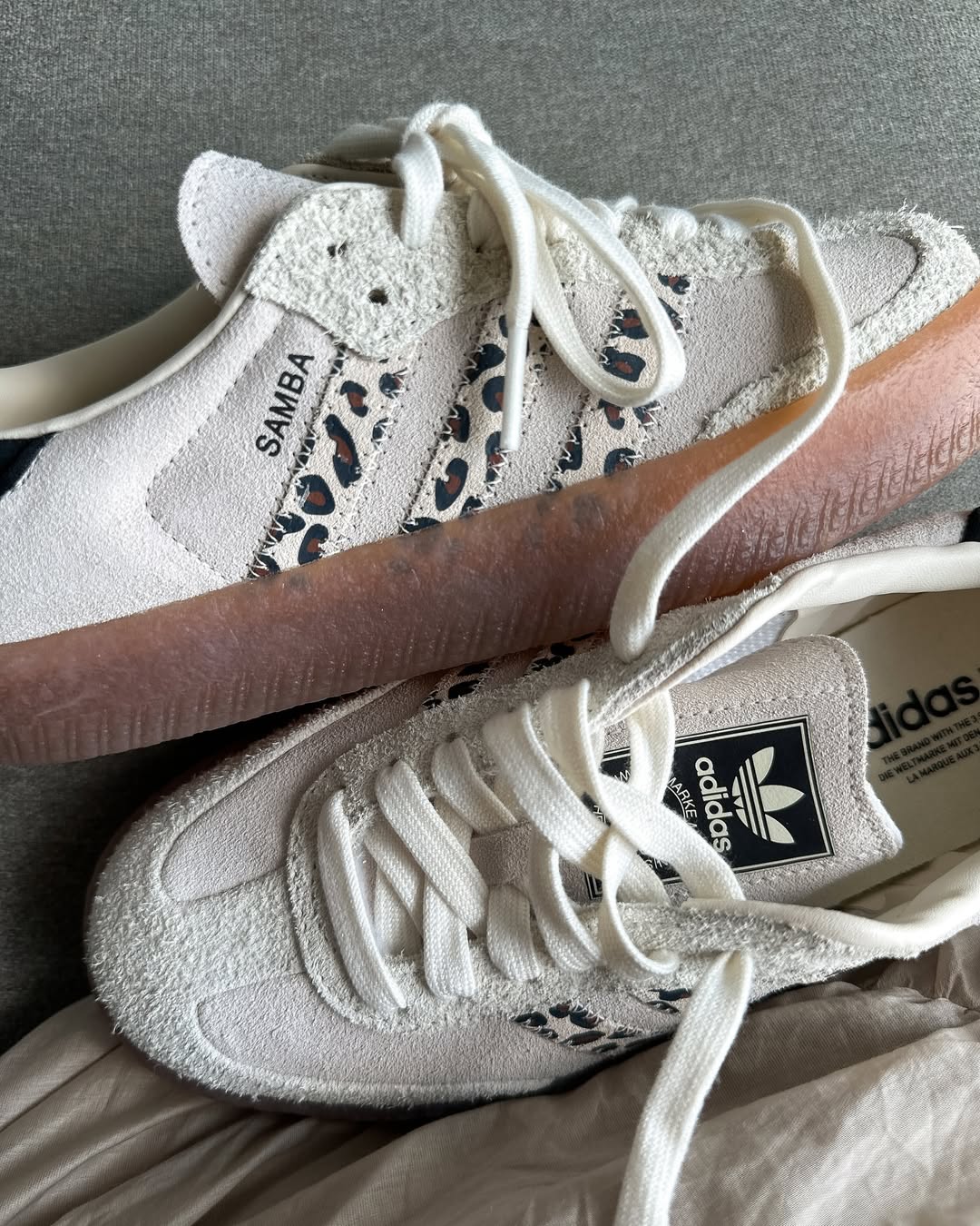 ADIDAS SAMBA LEOPARD OFF WHITE
