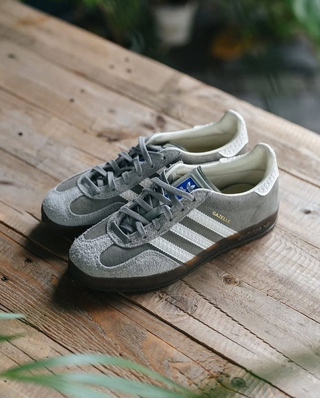 ADIDAS GAZELLE INDOOR DARK GREY WHITE
