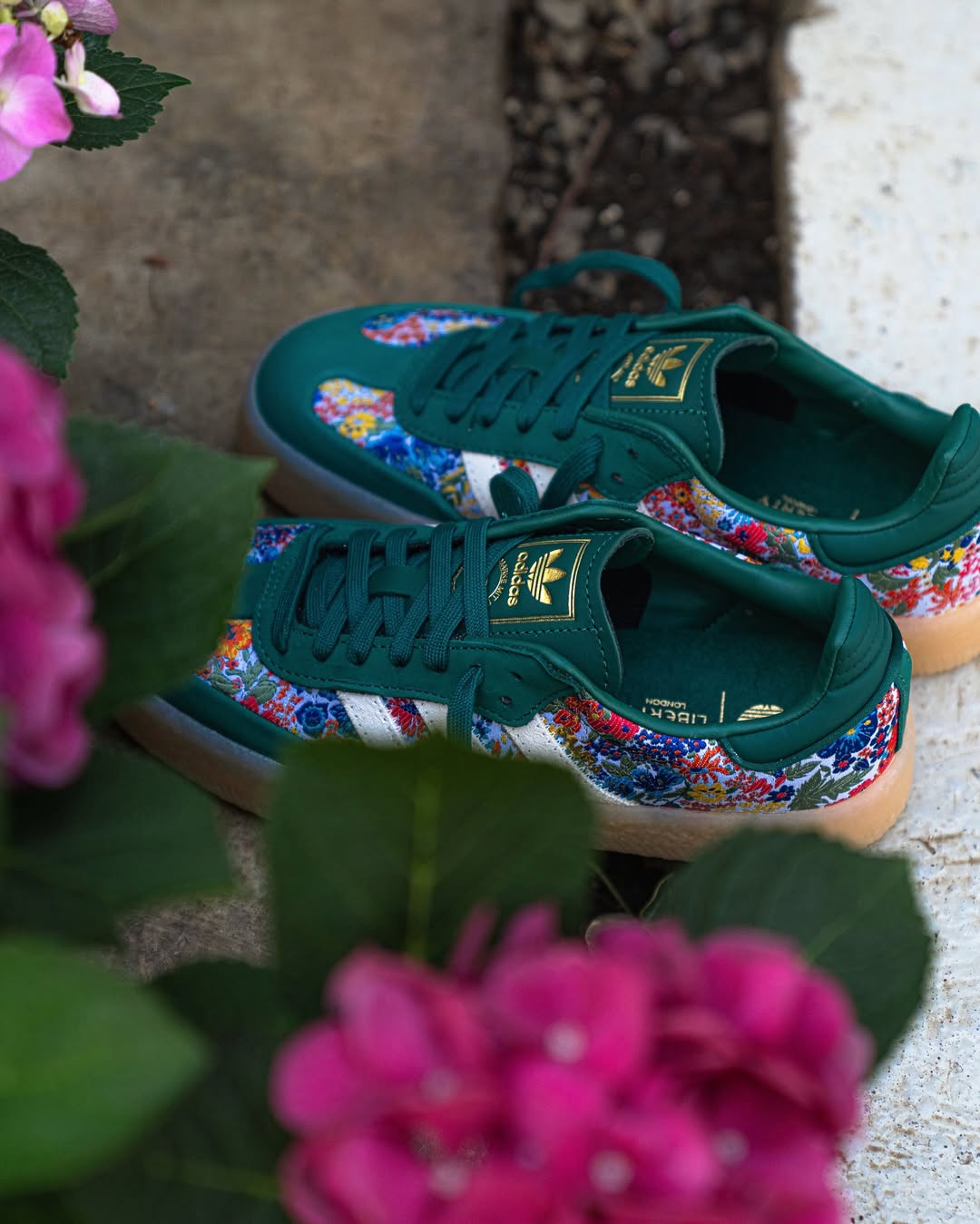 ADIDAS SAMBAE  LIBERTY LONDON "COLLEGIATE GREEN