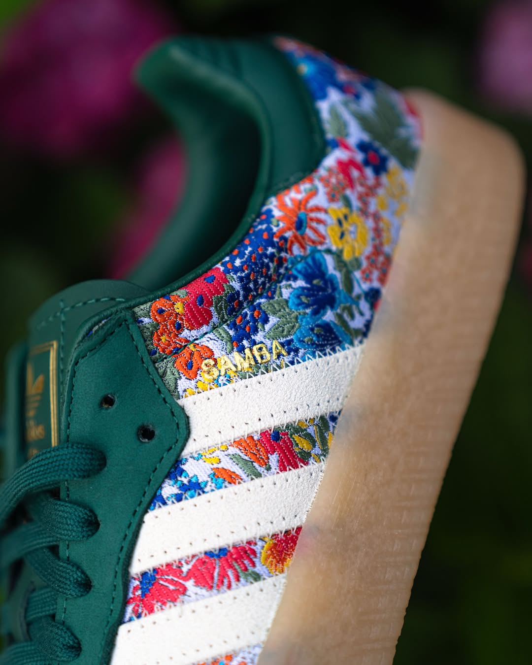 ADIDAS SAMBAE  LIBERTY LONDON "COLLEGIATE GREEN