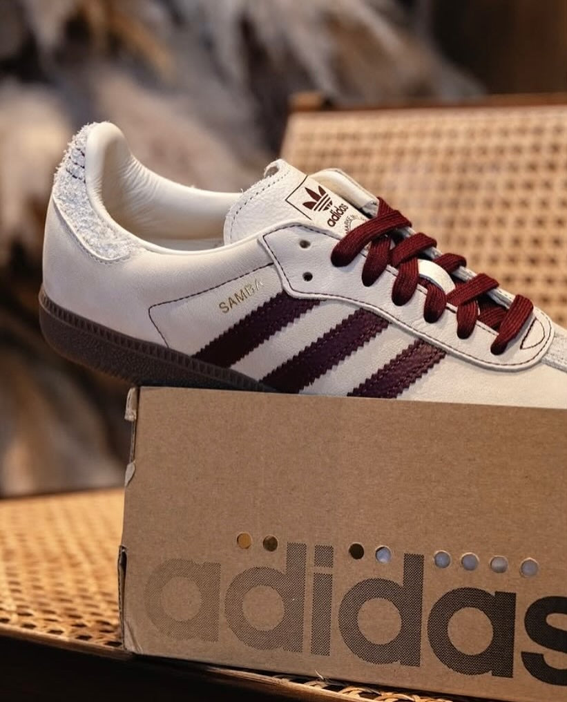 ADIDAS SAMBA OG WONDER WHITE MAROON