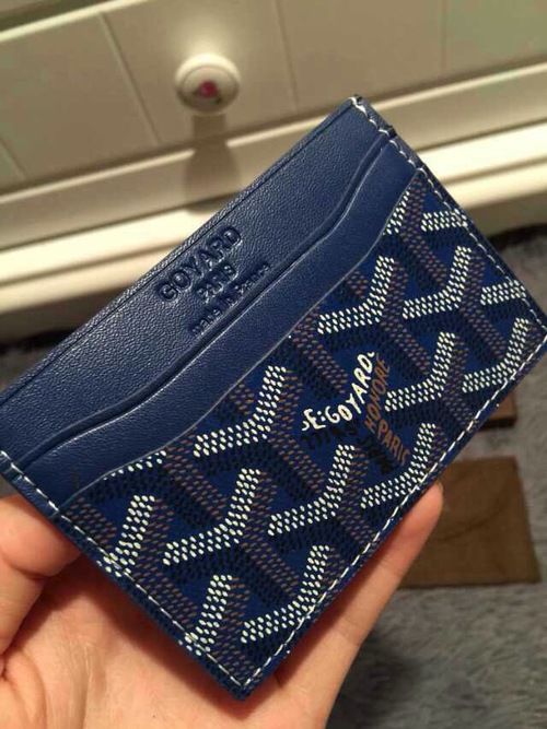 GOYARD CARD HOLDER BLEU