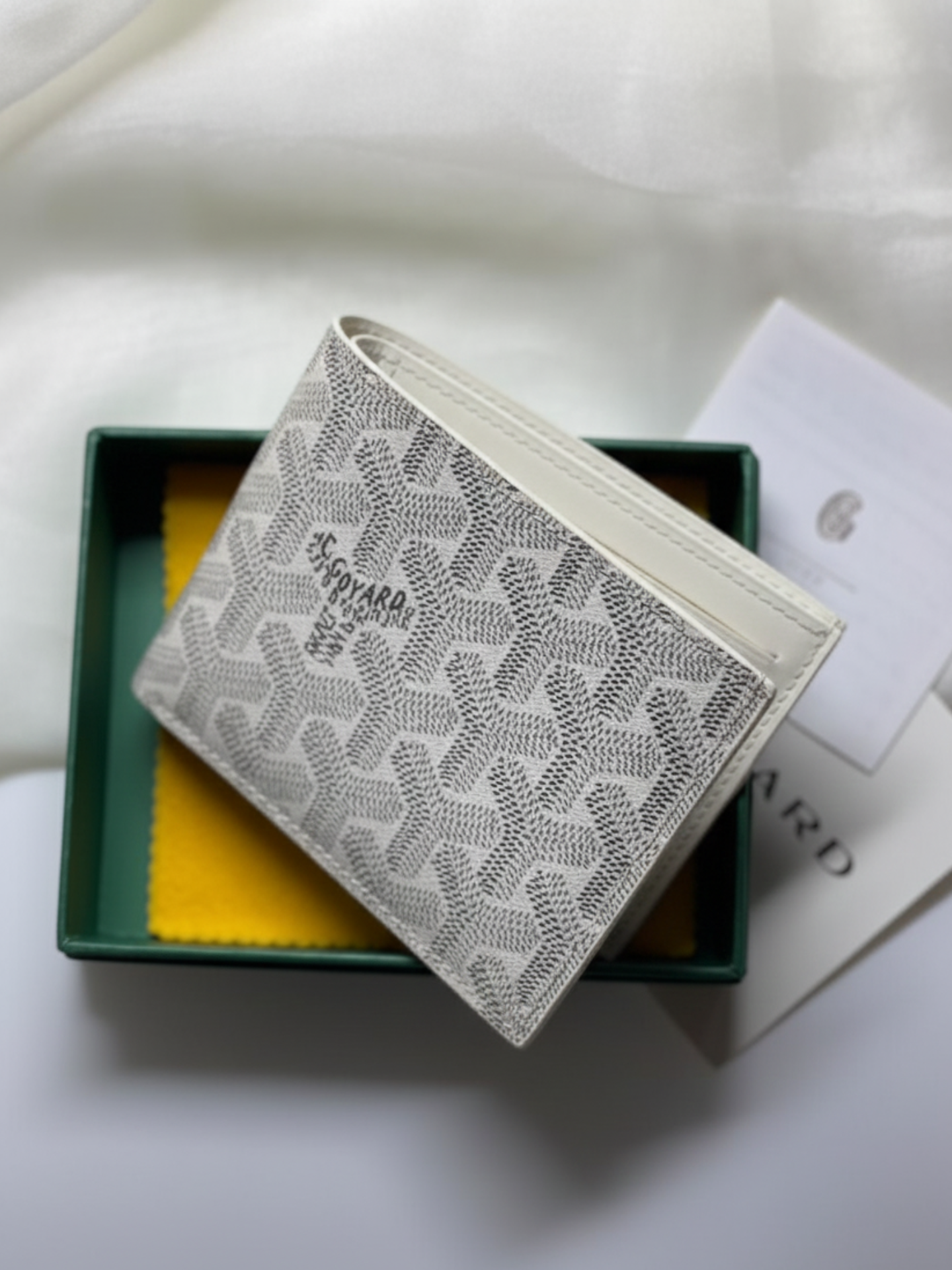 WALLET GOYARD WHITE