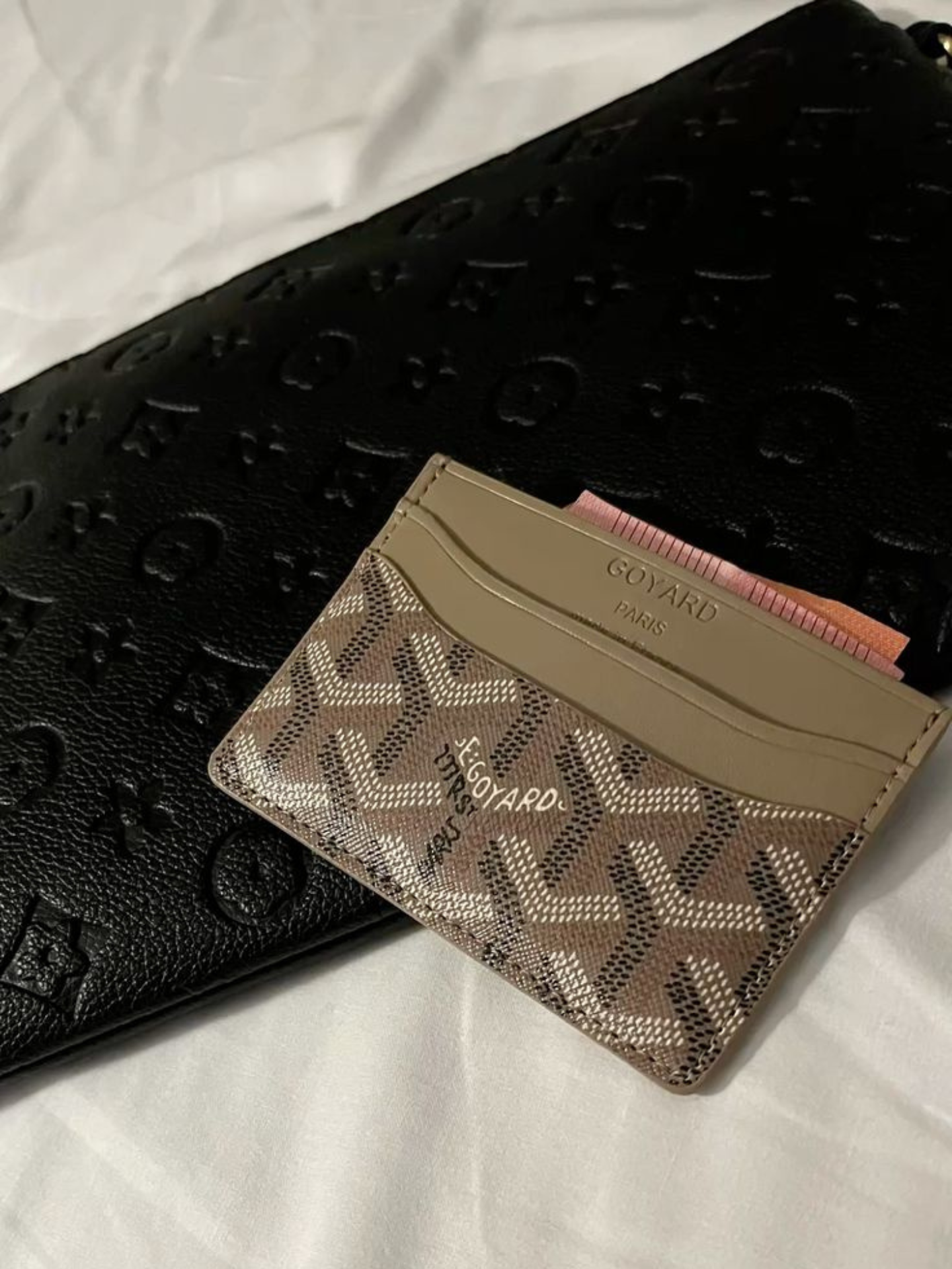 GOYARD CARD HOLDER BROWN