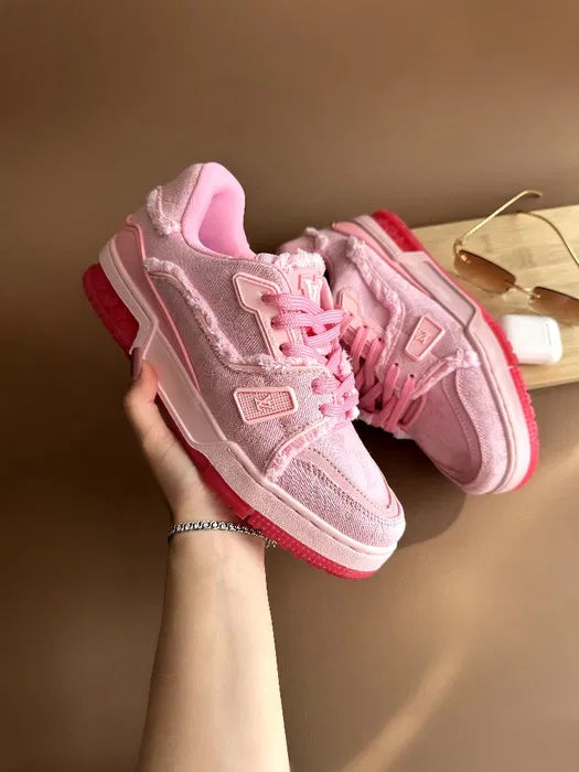 LOUIS VUITTON TRAINER TRIPLE PINK